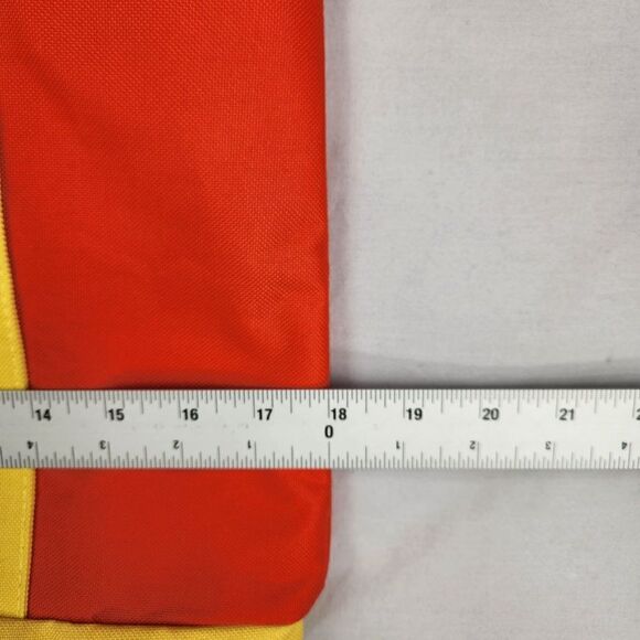 The Oprah Magazine Live Your Best Life Orange and Yellow Canvas Tote NWOT - Picture 3 of 6